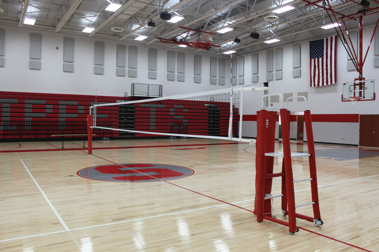 Gared Rallyline™ Scholastic Aluminum Telescopic One-Court Volleyball System-2