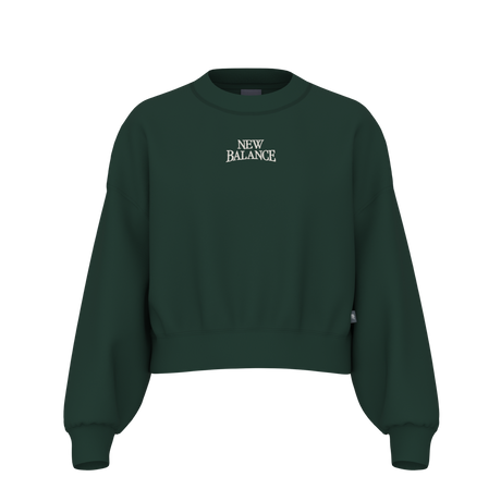 New Balance Women's Sport Linear Graphic Fleece Crew