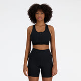 New Balance Women's Sleek Medium Support Pocket Zip Front Bra-3