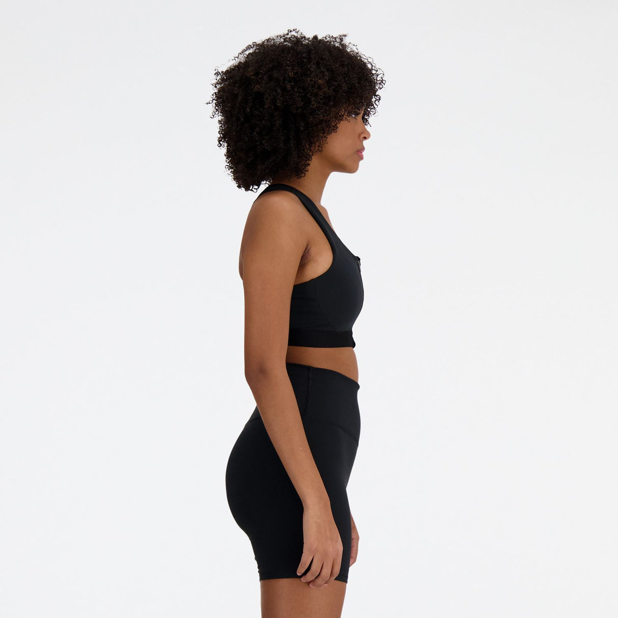 New Balance Women's Sleek Medium Support Pocket Zip Front Bra-4