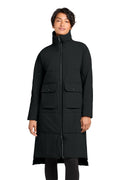 MiiR Women'sMiiR   Sashiko Stretch Puffy Long Jacket MRAW445