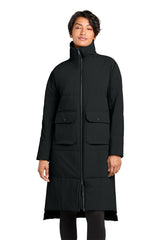 MiiR Women'sMiiR   Sashiko Stretch Puffy Long Jacket MRAW445