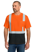 CornerStone Men's   ANSI 107 Class 2 Short Sleeve Mesh Blocked Tee CS205