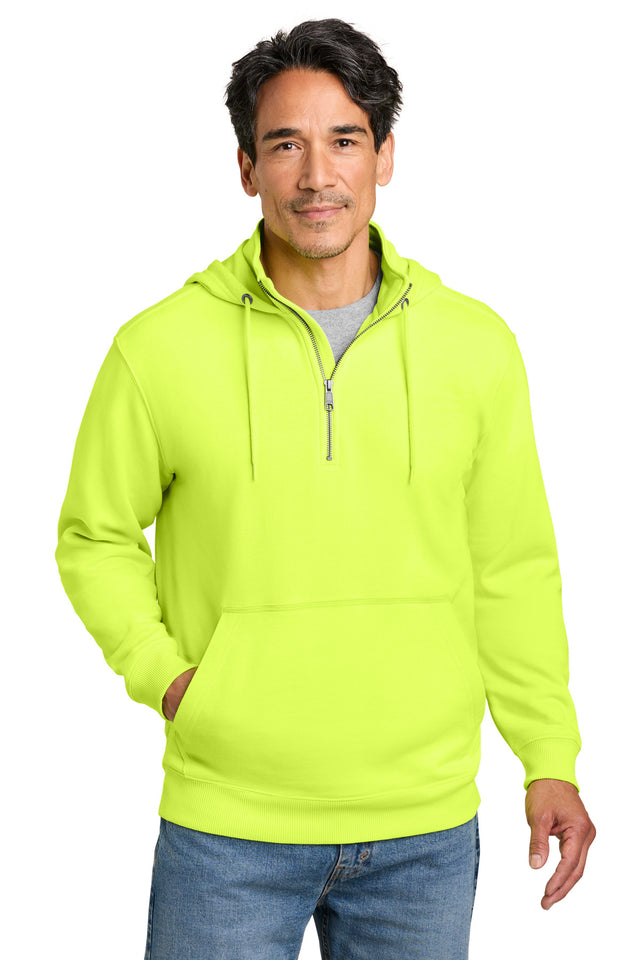 CornerStone Men's   Tough Fleece 1/4-Zip Hoodie CSF633