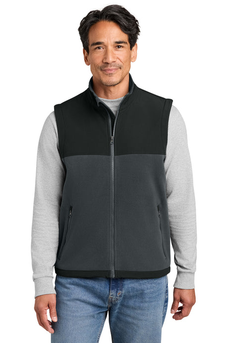 CornerStone Men's   Fleece Overlay Vest CSF751