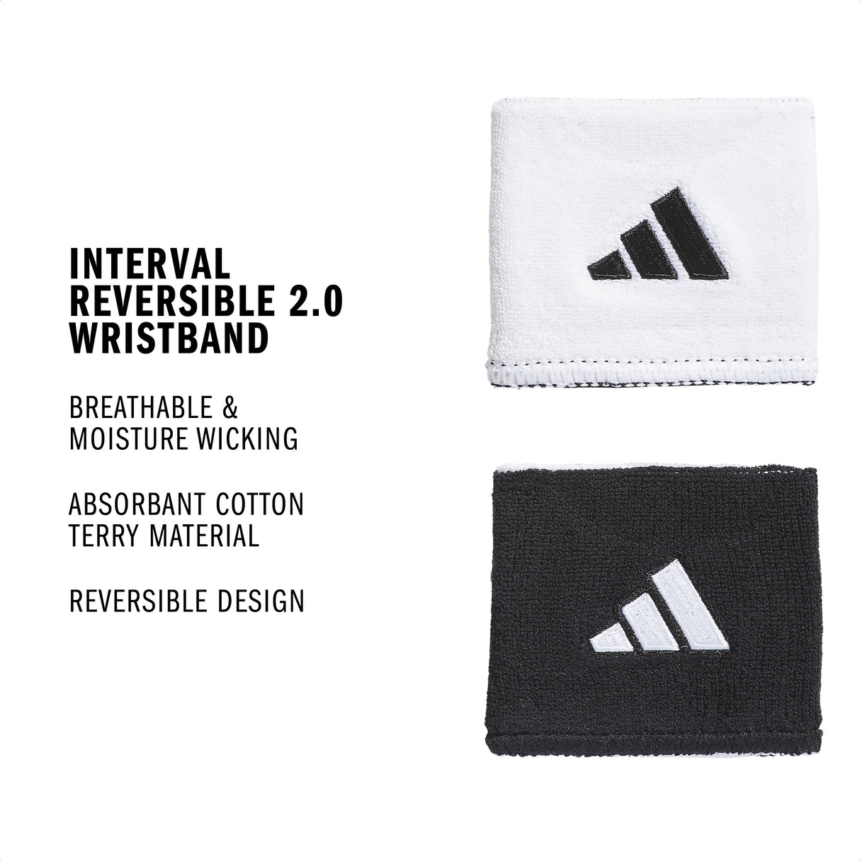 adidas Interval Reversible 2.0 Wristband-2