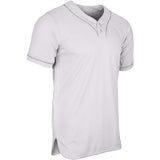 Champro Men's Heater Two Button Piped Baseball Jersey