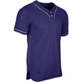 Champro Men's Heater Two Button Piped Baseball Jersey