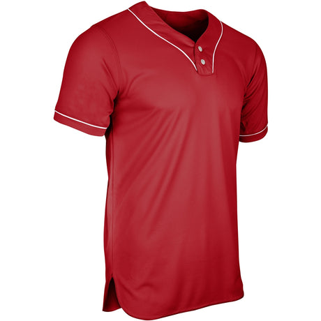Champro Youth Heater Two Button Piped Baseball Jersey