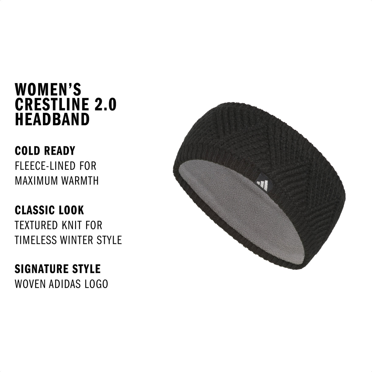adidas Women's Crestline 2.0 Headband-2
