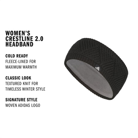 adidas Women's Crestline 2.0 Headband-2