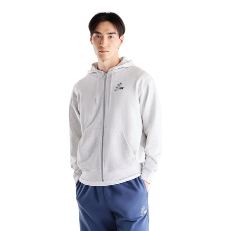 New Balance Men's Shohei Logo French Terry Full Zip Hoodie-1