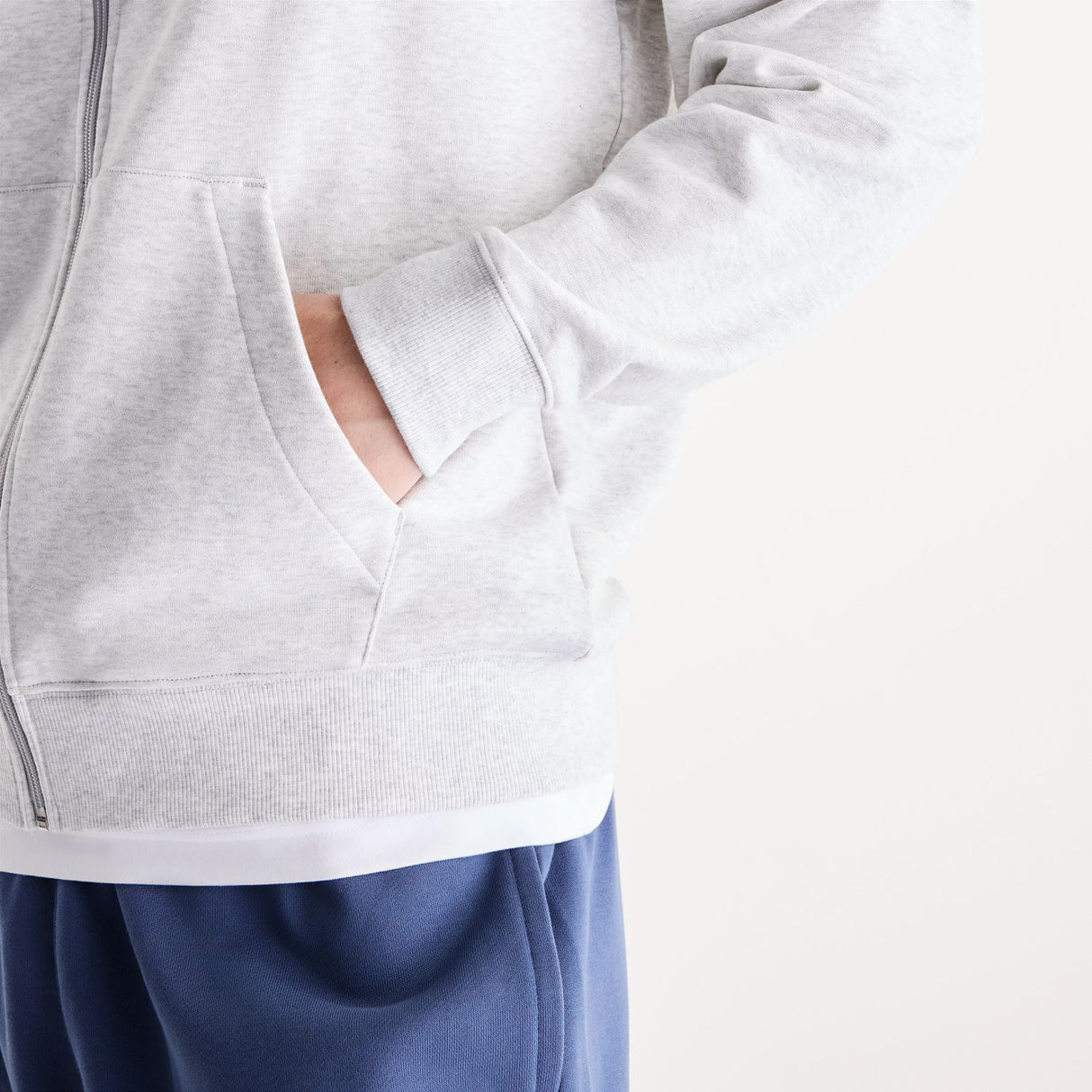 New Balance Men's Shohei Logo French Terry Full Zip Hoodie-4