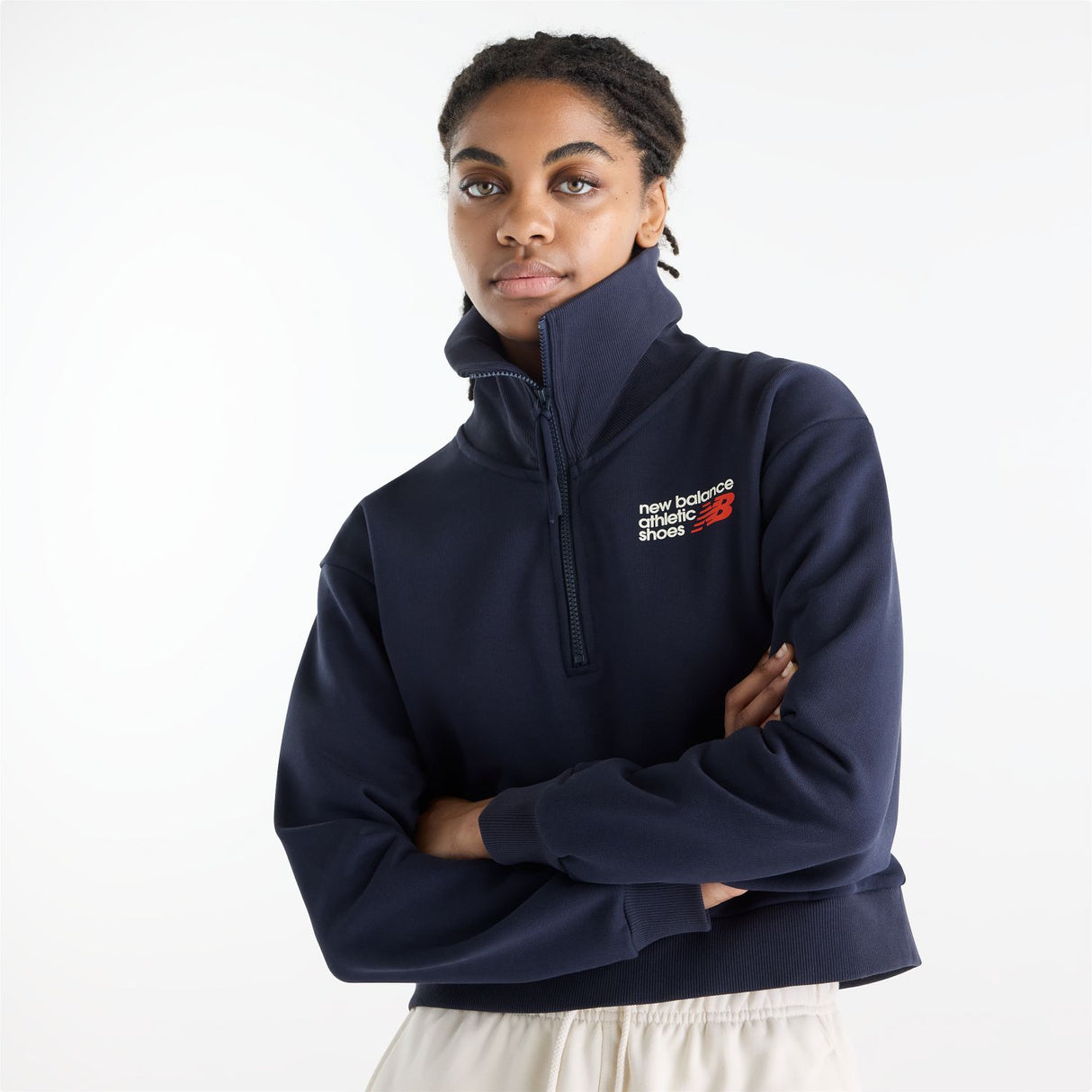 New Balance Women's Athletics Premium Logo Half Zip-3