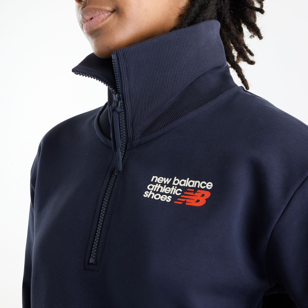 New Balance Women's Athletics Premium Logo Half Zip-5