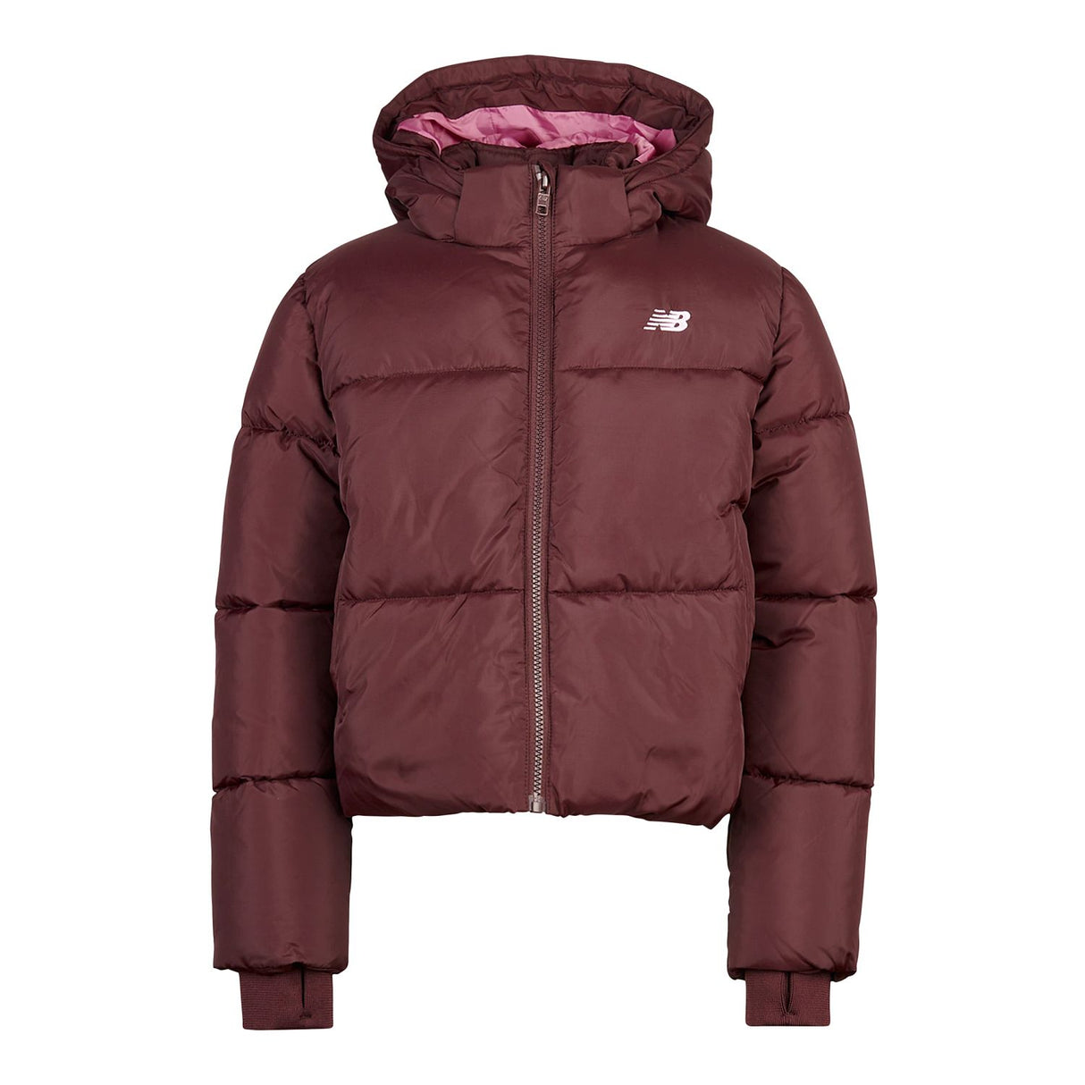 New Balance Girls' Wide Baffle Puffer Coat-1