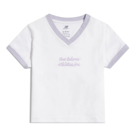 New Balance Girls' Ringer T-Shirt-1