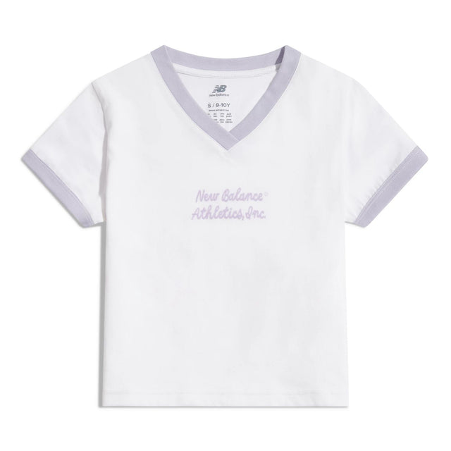 New Balance Girls' Ringer T-Shirt-1