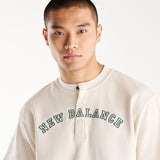 New Balance Men's Shohei French Terry Henley Neck Top-3