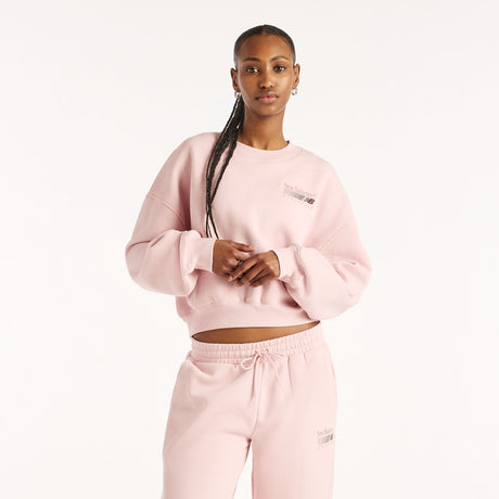 New Balance Women's Trackside Fleece Crew-1