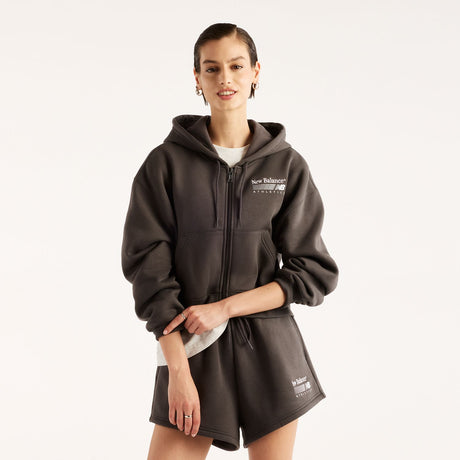 New Balance Women's Trackside Fleece Full Zip-1