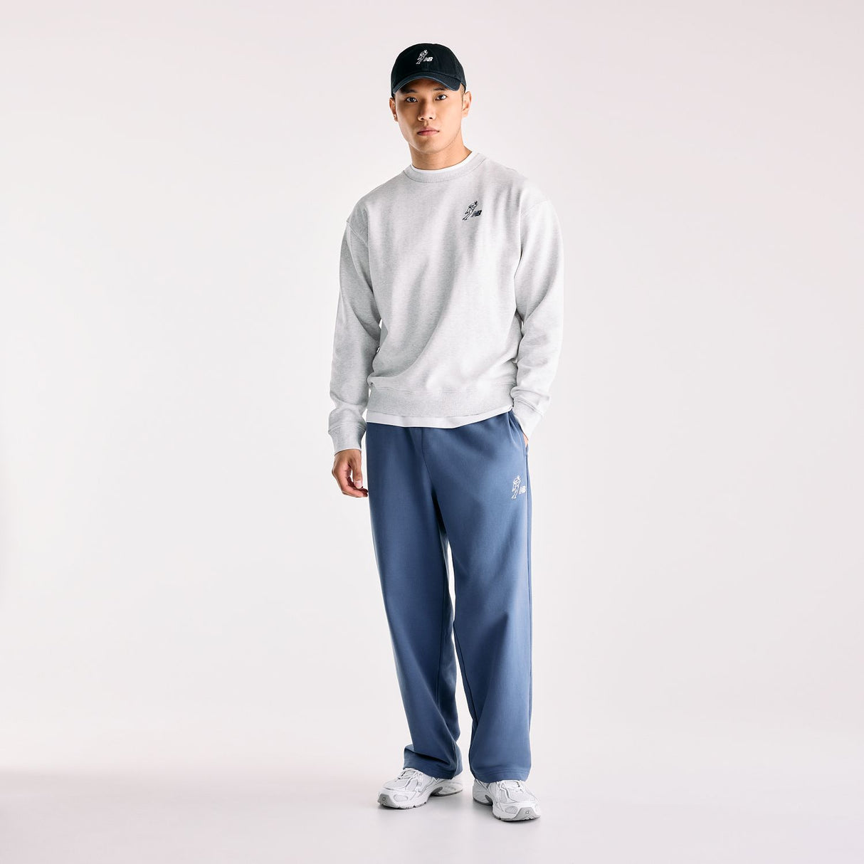 New Balance Men's Shohei Logo French Terry Crewneck-5