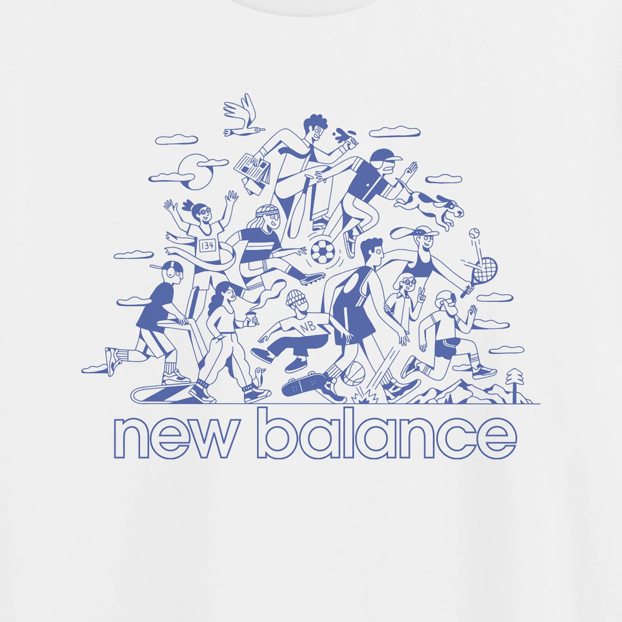 New Balance Men's Athletics Aron Leah Group Fun T-Shirt-3