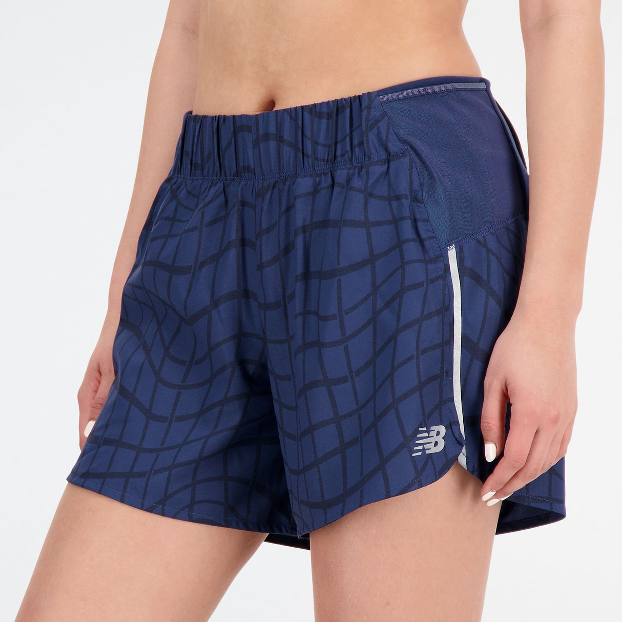 New Balance Women's Printed Impact Run 5 Inch Shorts-8