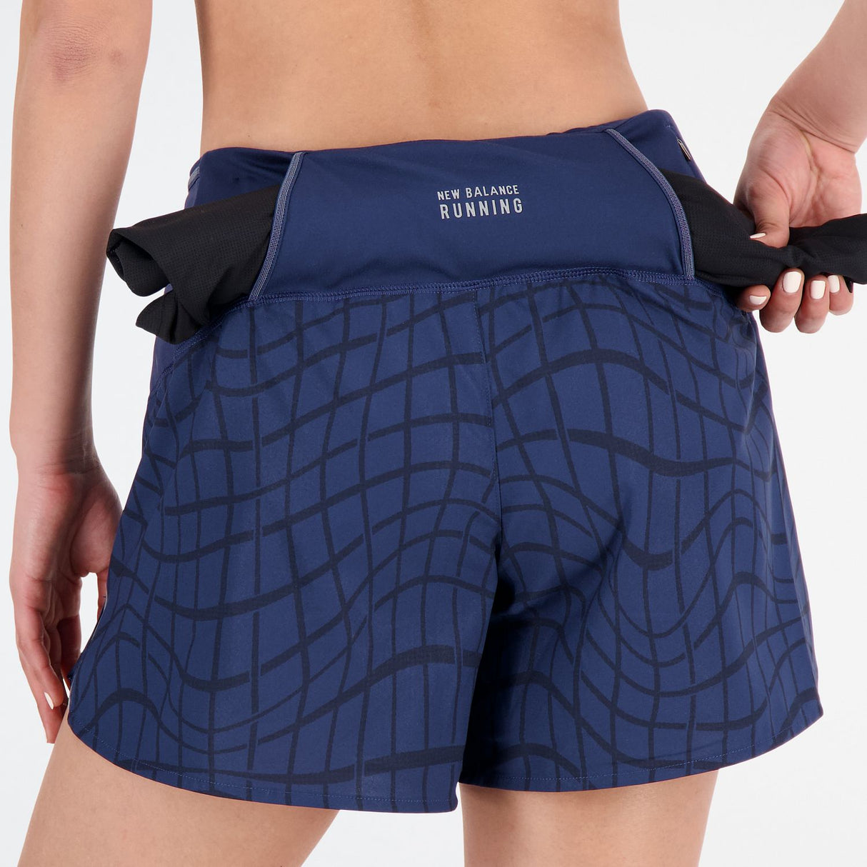 New Balance Women's Printed Impact Run 5 Inch Shorts-9