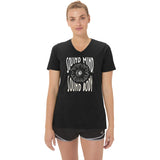 Asics Women's Sunflower Slogan V-Neck Womens Apparel Shirts & Tops