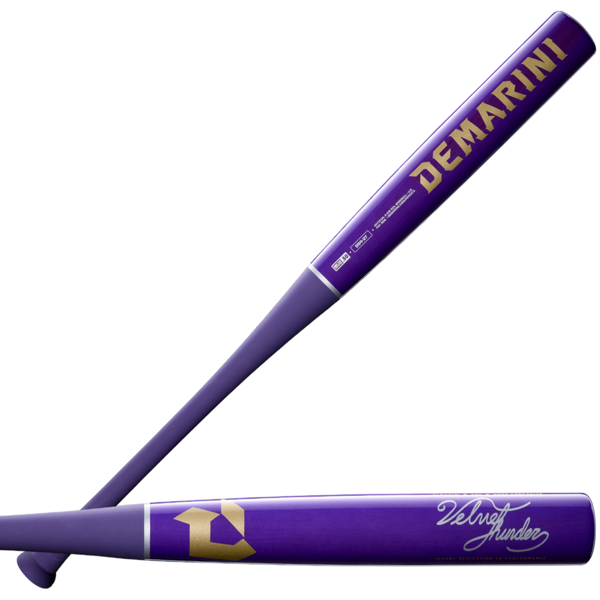 DeMarini Adult 2027 Velvet Thunder D54 Wood Composite -3 BBCOR Baseball Bat-6