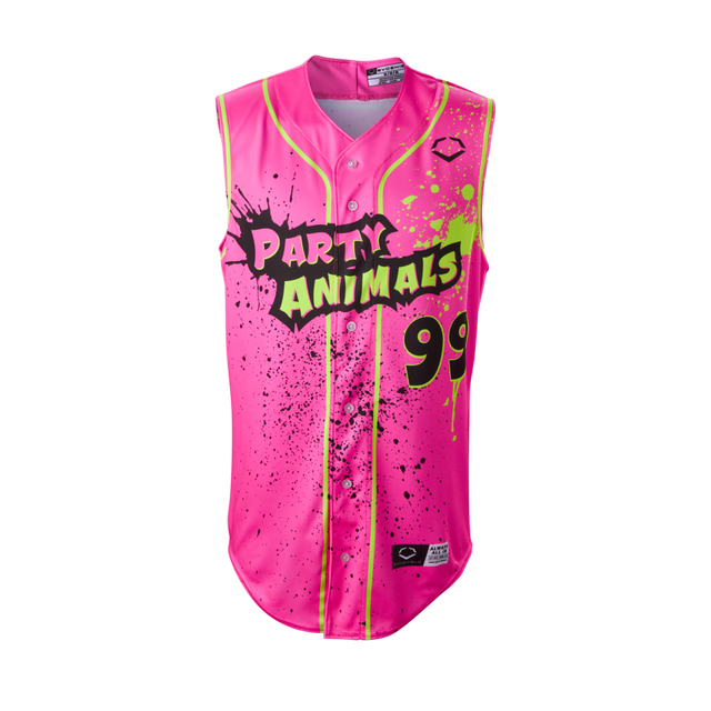 EvoShield Youth Party Animals Splatter Sleeveless Baseball Jersey-1