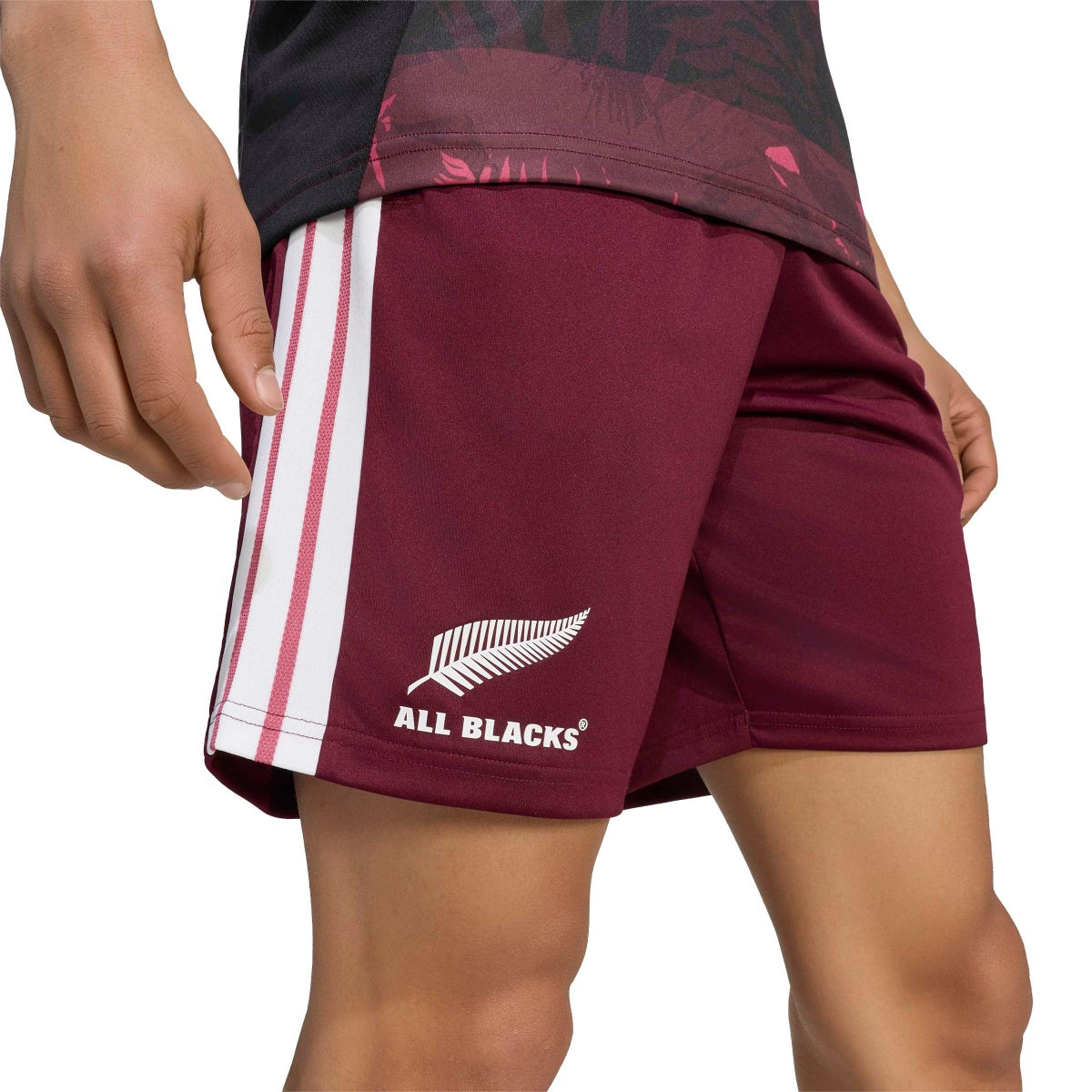 adidas Men's All Blacks Gym Shorts For South Africa Tour-5