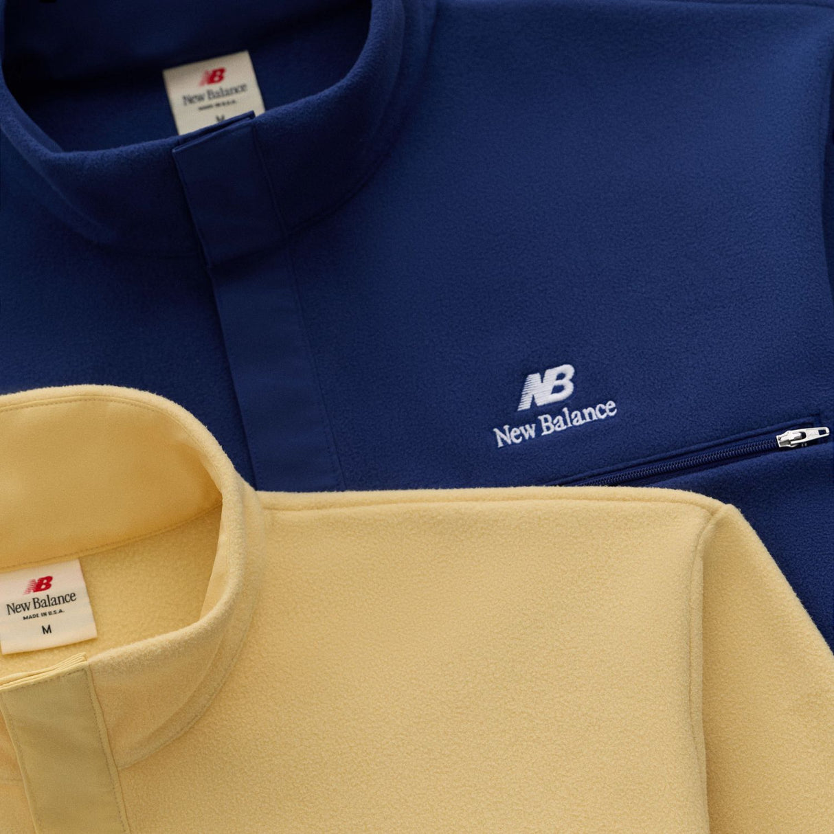 New Balance Men's Made in USA Snap Fleece Top-4