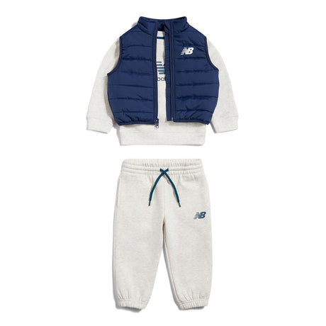 New Balance Infant & Toddler 3 Piece Crew Joggers Vest Set-1