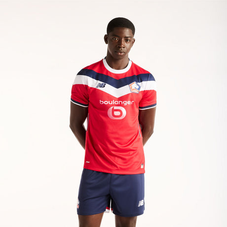 New Balance Adult LOSC Lille 26/27 Home Short Sleeve Soccer Jersey-1