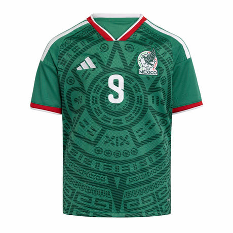 adidas Youth Mexico 26 Home Raul Jersey-1