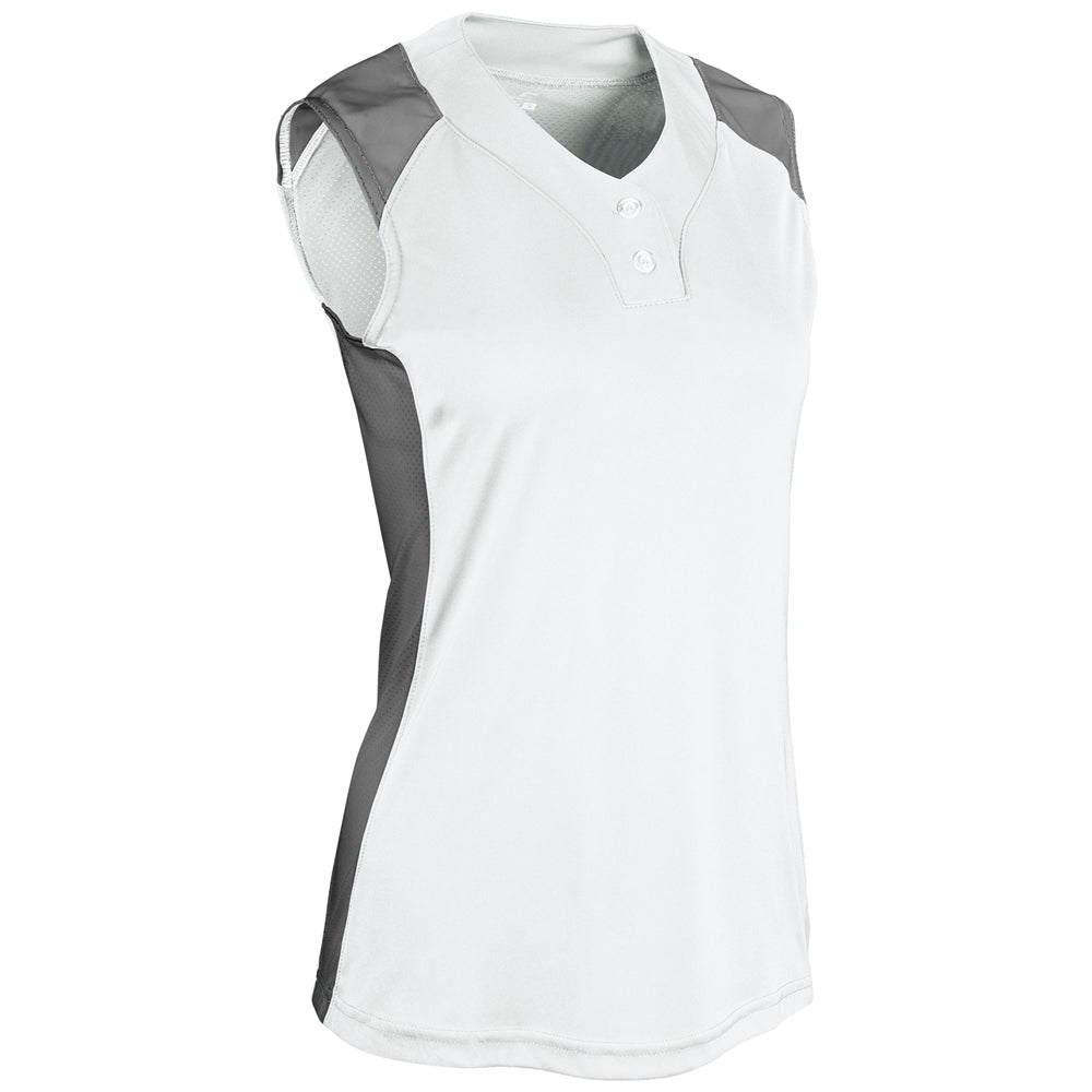 Champro Girls' Infinite 2-Button Sleeveless Softball Jersey