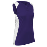 Champro Girls' Infinite 2-Button Sleeveless Softball Jersey
