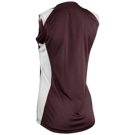 Champro Girls' Infinite 2-Button Sleeveless Softball Jersey-2
