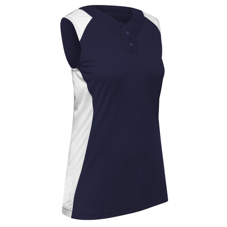 Champro Girls' Infinite 2-Button Sleeveless Softball Jersey