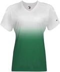 Badger 4207 Women's Ombre V-Neck Tee Badger