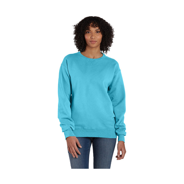 Hanes Women's ComfortWash Crew Sweatshirt-1
