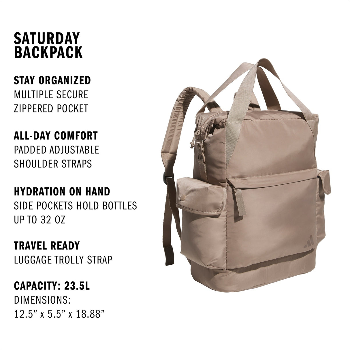 adidas Saturday 2 Backpack Unisex Accessories Bags & Backpacks