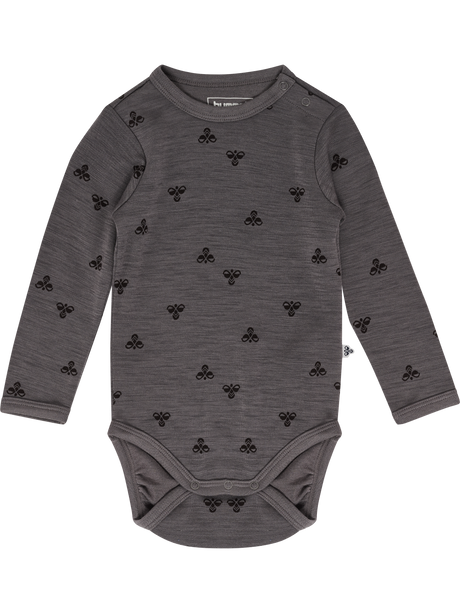 Hummel Infant and Toddler Mini Wool Long Sleeve Bodysuit 229428-1