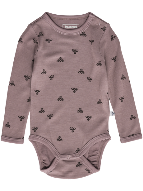 Hummel Infant and Toddler Mini Wool Long Sleeve Bodysuit 229428-1