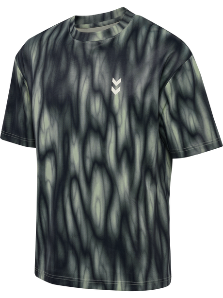 Hummel Men's Hiit All Over Print Loose Short Sleeve T-Shirt 230129-1