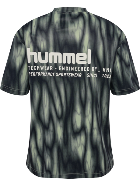 Hummel Men's Hiit All Over Print Loose Short Sleeve T-Shirt 230129-2