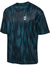 Hummel Men's Hiit All Over Print Loose Short Sleeve T-Shirt 230129-1
