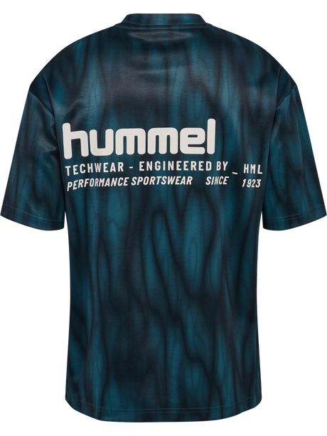 Hummel Men's Hiit All Over Print Loose Short Sleeve T-Shirt 230129-2